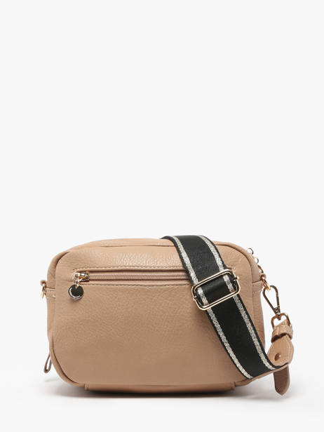 Cross Body Tas Zip Lulu castagnette Bruin zip VICTOIRE ander zicht 4